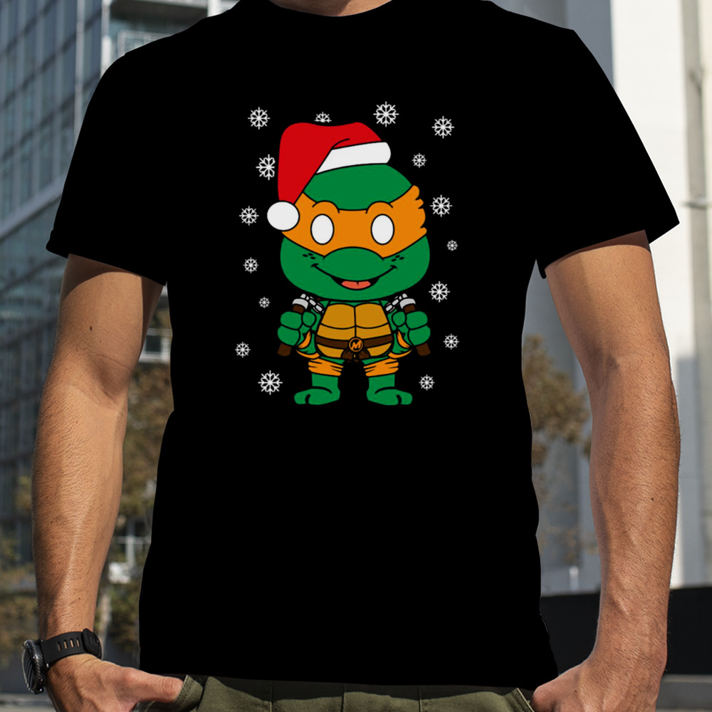 Michaelangelo Christmas Ninja Turtle shirt