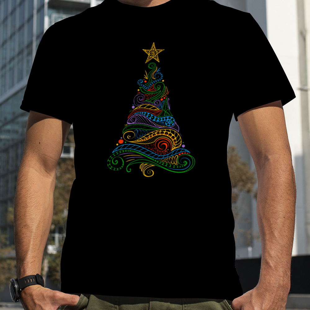 Psychedelic Christmas Tree shirt