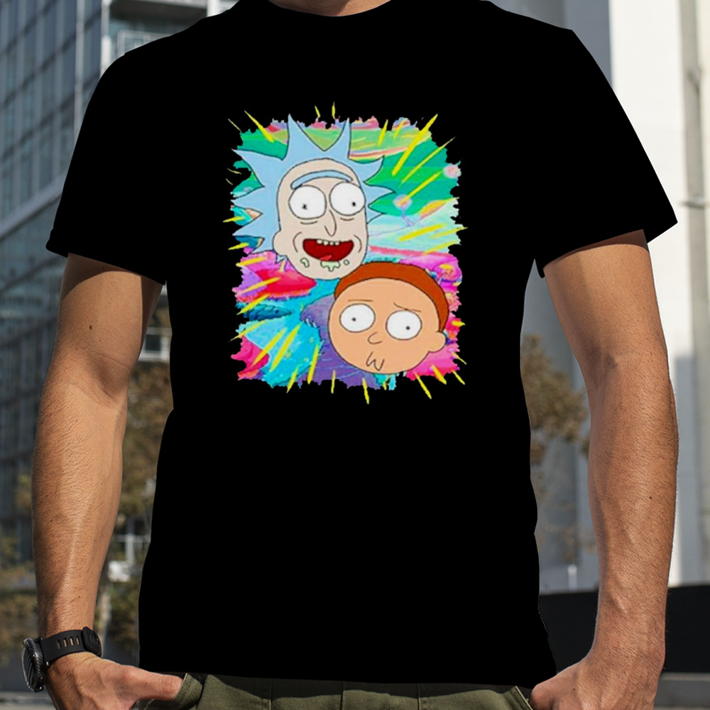 Rick and Morty warp face shirt