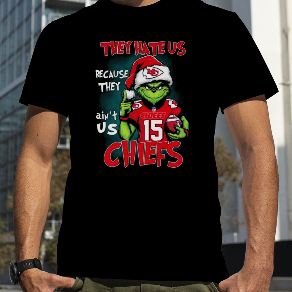 Santa Grinch They Hate Us Because They Ain’t Us Kansas City Chiefs Shirt