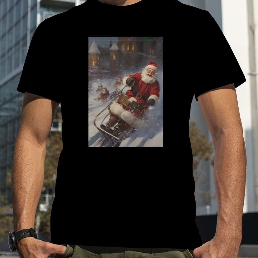 Santa’s Snowy Village Ride Christmas 2023 T-shirt