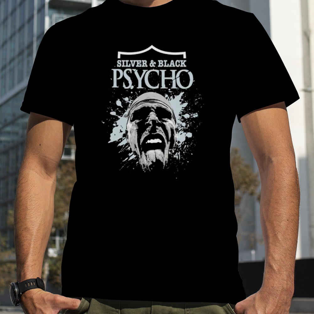 Silver and black psycho LA Raiders shirt