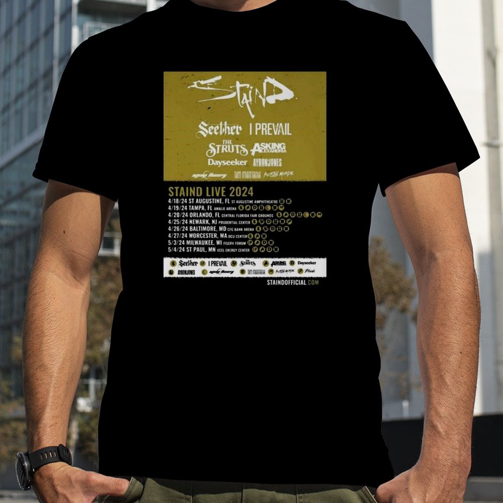 Staind Spring U.s. Tour 2024 T-shirt