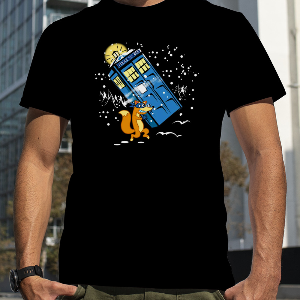 Swiper No Swiping Dr Who On Black shirt