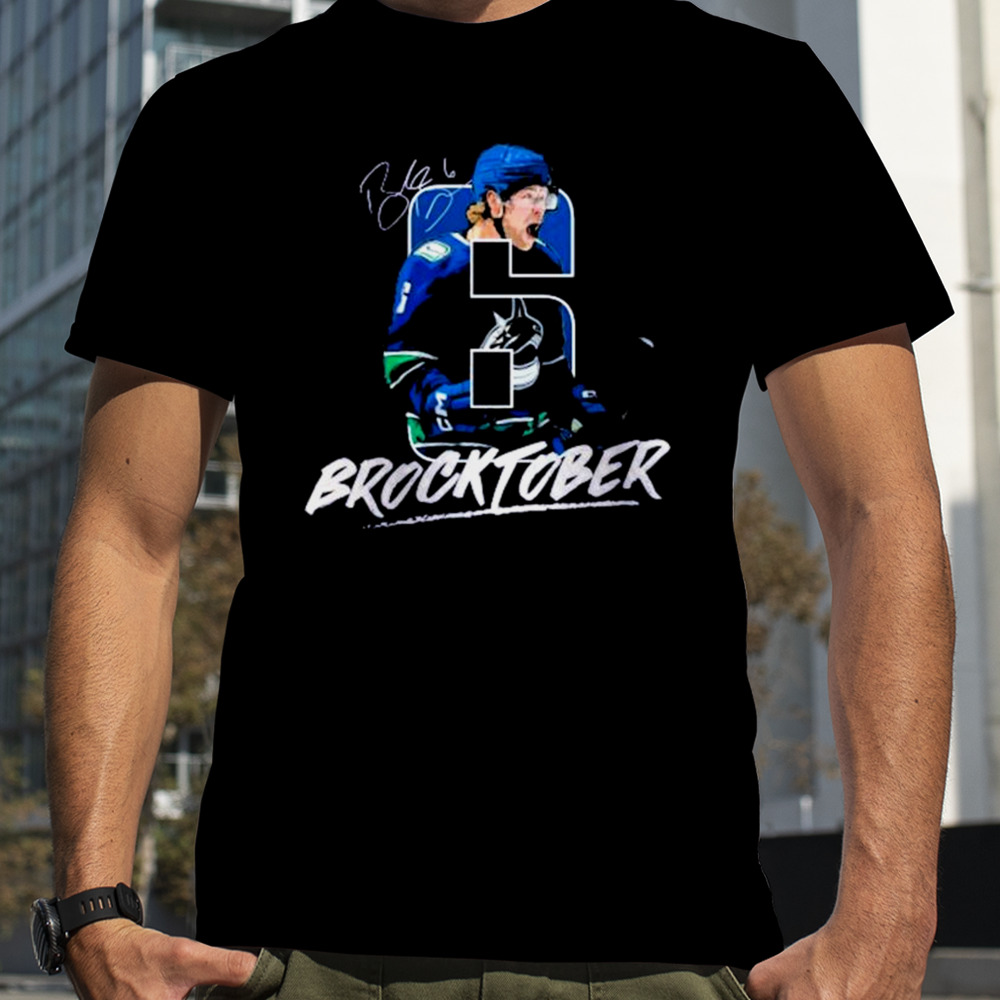 Vancouver Canucks Brocktober Signature T-shirt