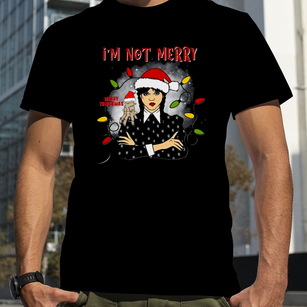 Wednesdays Addams Family Dancing Queen Merry Thingsmas T-shirt