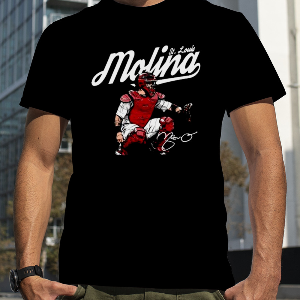 Yadier Molina St. Louis Cardinals Signatures T-shirt