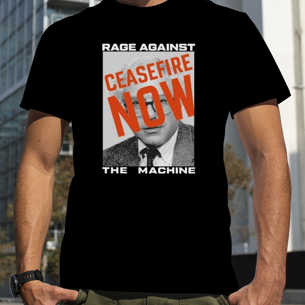 Bernie Sanders Rage Against The Machine Ceasefire Now Shirt