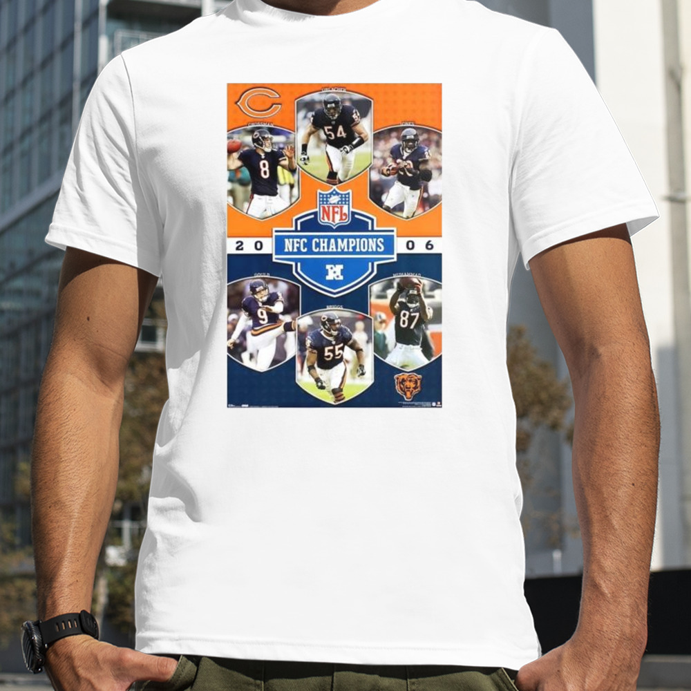 Chicago Bears Nfc Champions 2006 Commemorative Poster Shirt