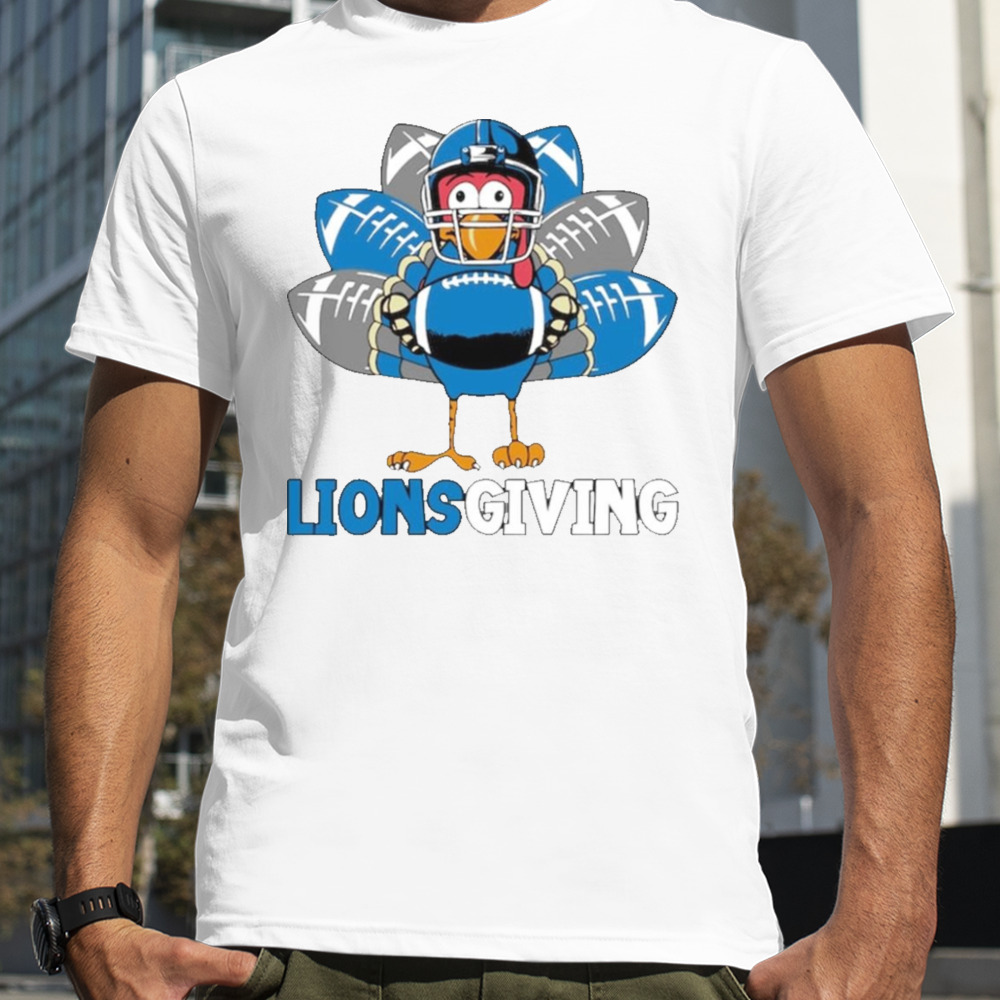 Detroit Lions turkey Lionsgiving thanksgiving shirt