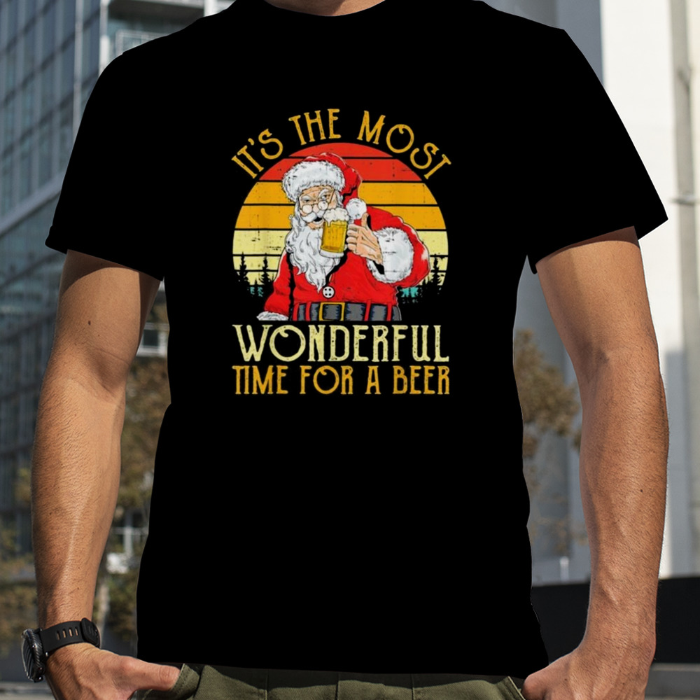 It’s The Most Wonderful Time For A Beer Christmas Vintage 2023 T-shirt