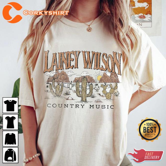 Lainey Wilson Western Cowgirl Nashville Tennessee Country Music T-Shirt