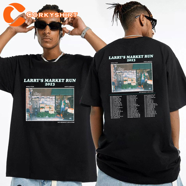 Larry June Larry's Market Run 2023 World Tour Unisex Rap Tee Shirt