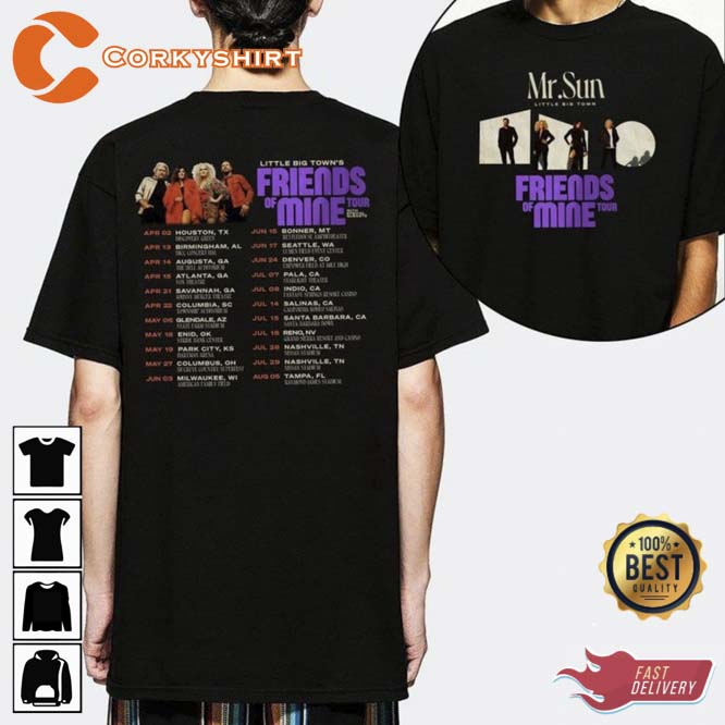 Little Big Town Friends Of Mine Tour 2023 Tshirt