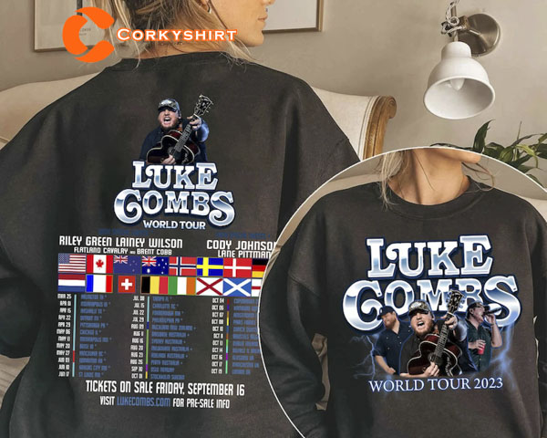 Luke Combs 2023 World Tour Country Music Shirt