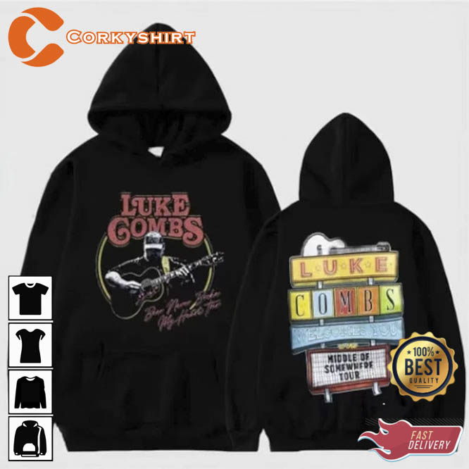 Luke Combs World Tour 2023 Unisex Hoodie T-shirt