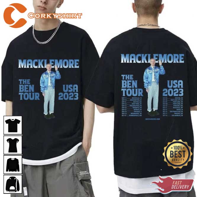 Macklemore The Ben USA Tour 2023 T- shirt Design