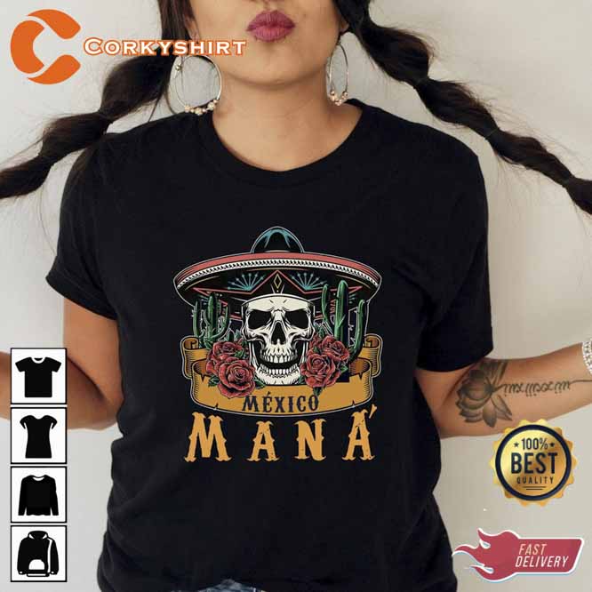 Mana Mexico Tour 2023 Graphic Tee Shirt