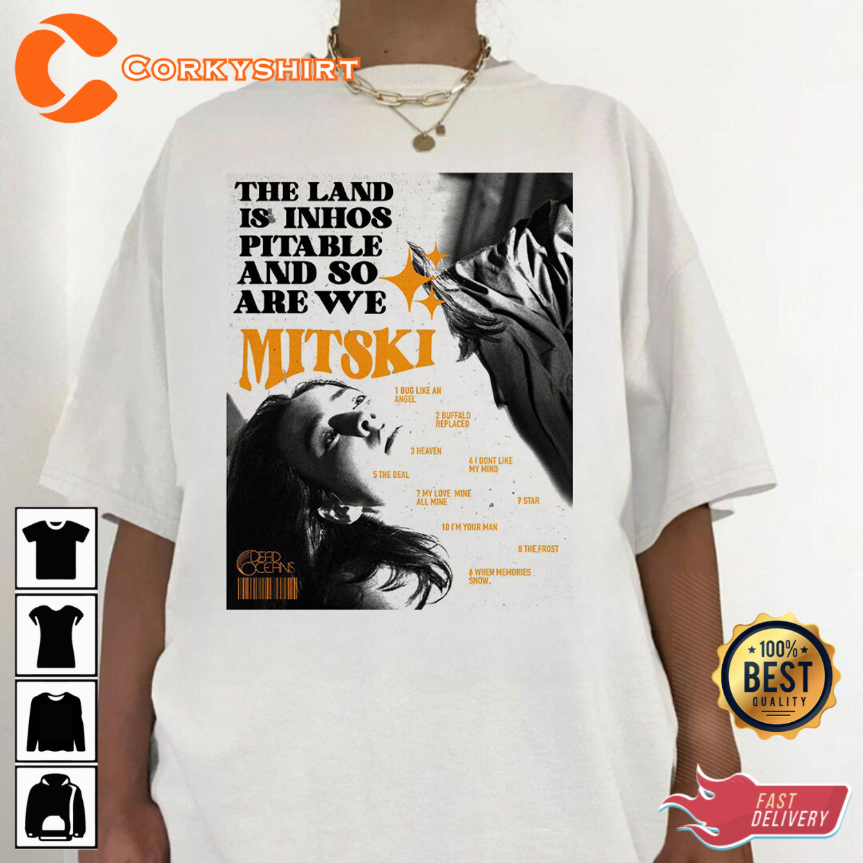 Mitski Album The Land Is Inhospitable And So Are We Shirt