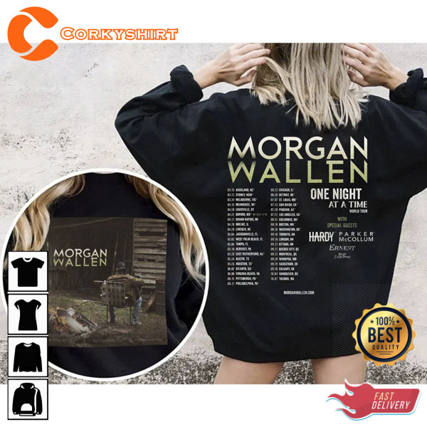 Morgan Wallen One Night At A Time Tour 2023 Retro Western Sweatshirt