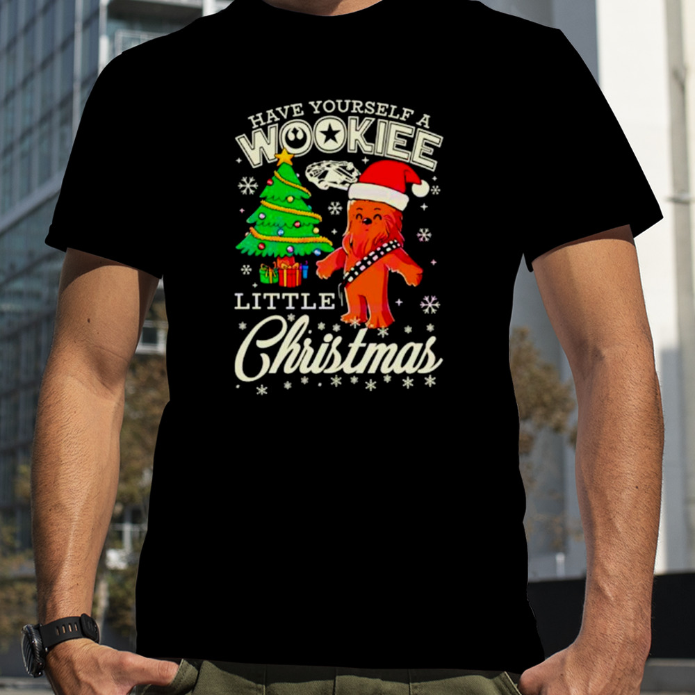 Bigfoot Santa have yourself a wookiee little Christmas shirt