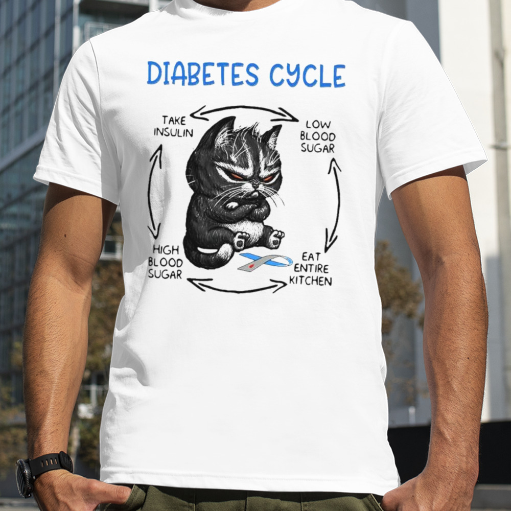 Cat diabetes cycle shirt