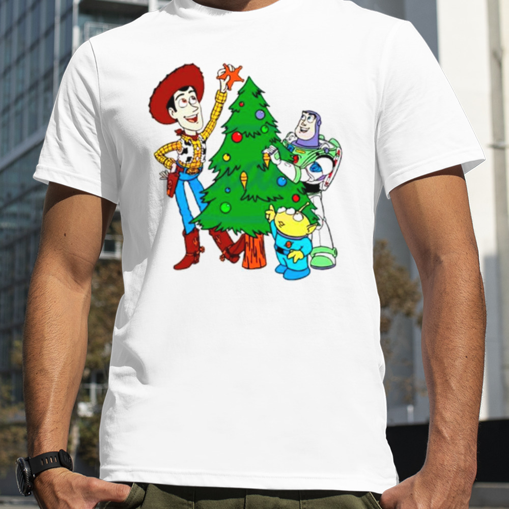 Christmas toy story woody and buzz lightyear shirt