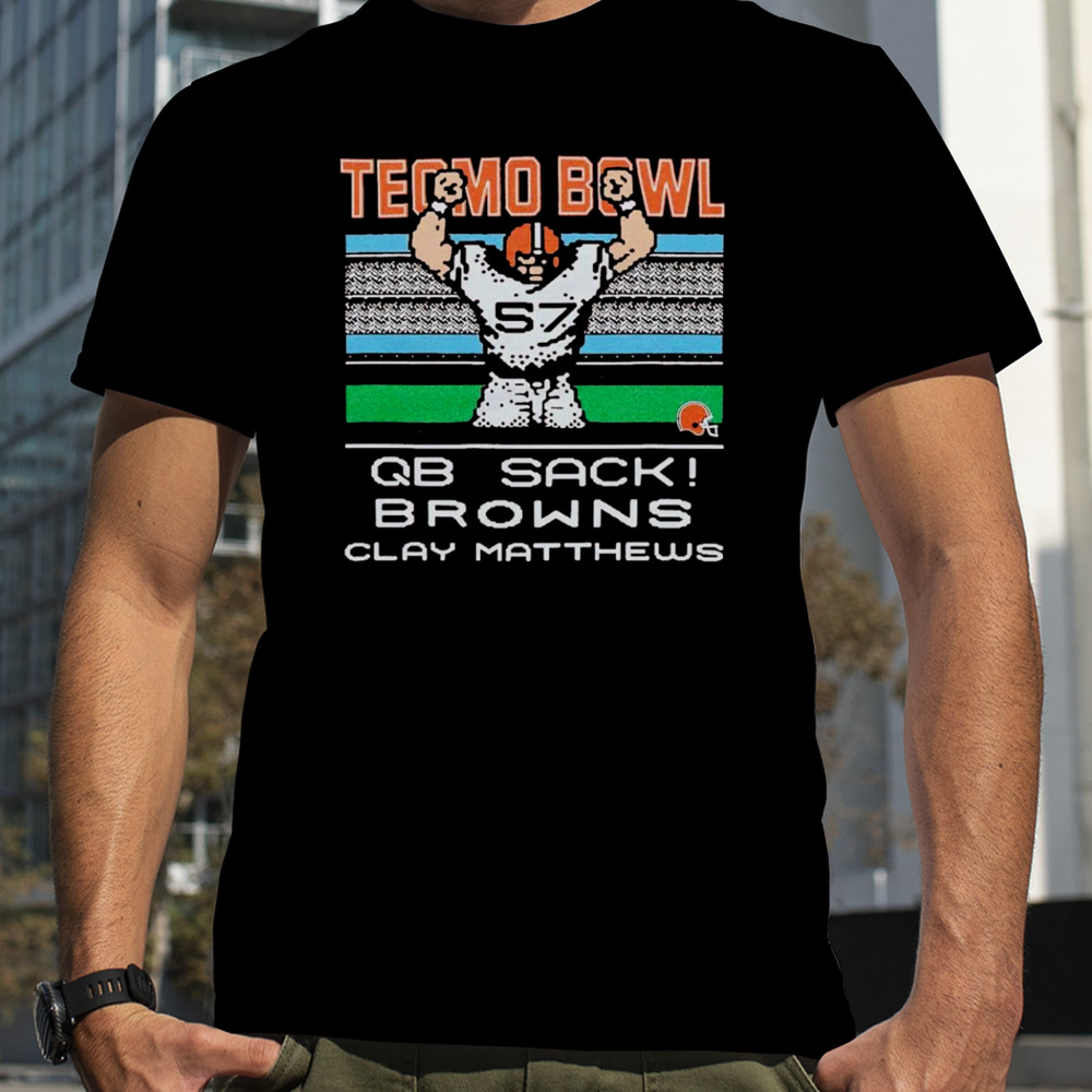 Cleveland Browns Video Game Tecmo Bowl Browns Clay Matthews shirt