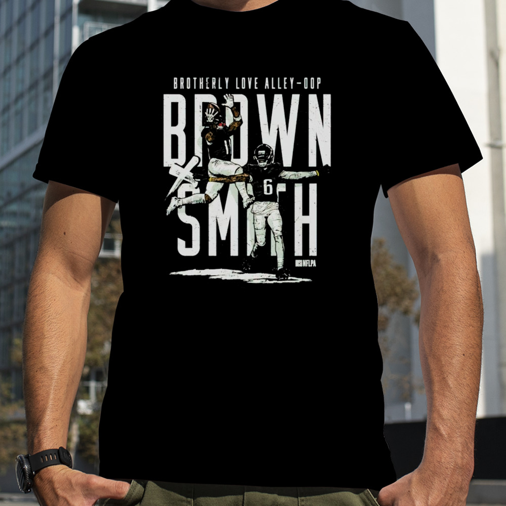 DeVonta Smith & A.J. Brown brotherly love alley-oop shirt