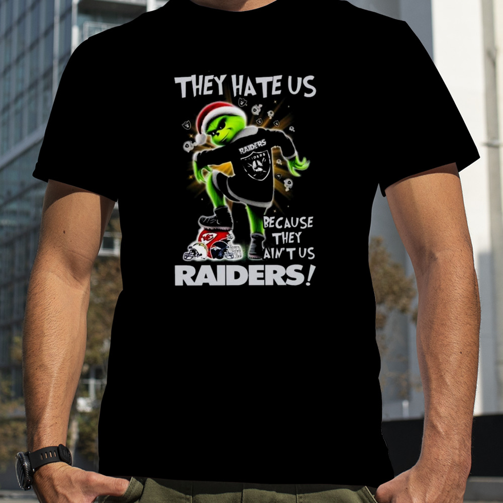 Grinch They Hate Us Because They Ain’t Us Las Vegas Raiders T-shirt