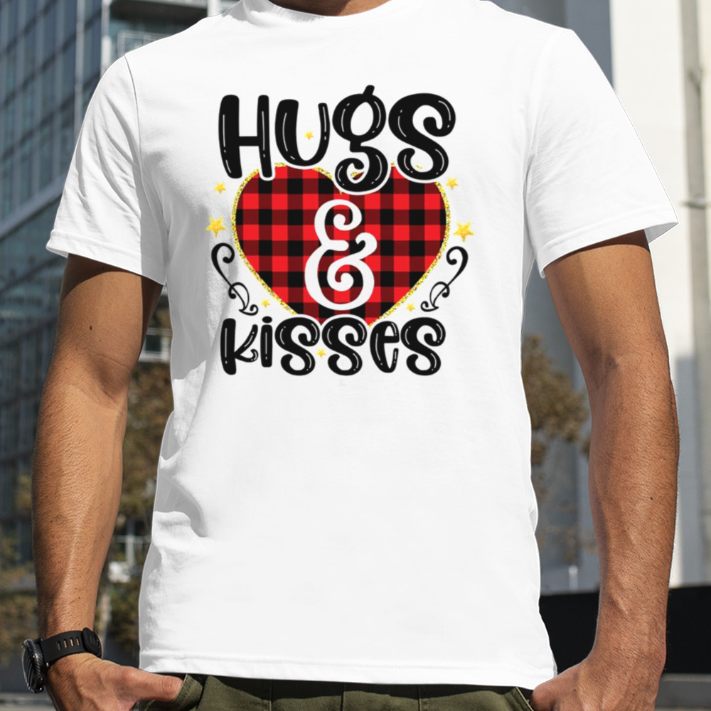 Hug And Kisses Heart Buffalo Pattern shirt