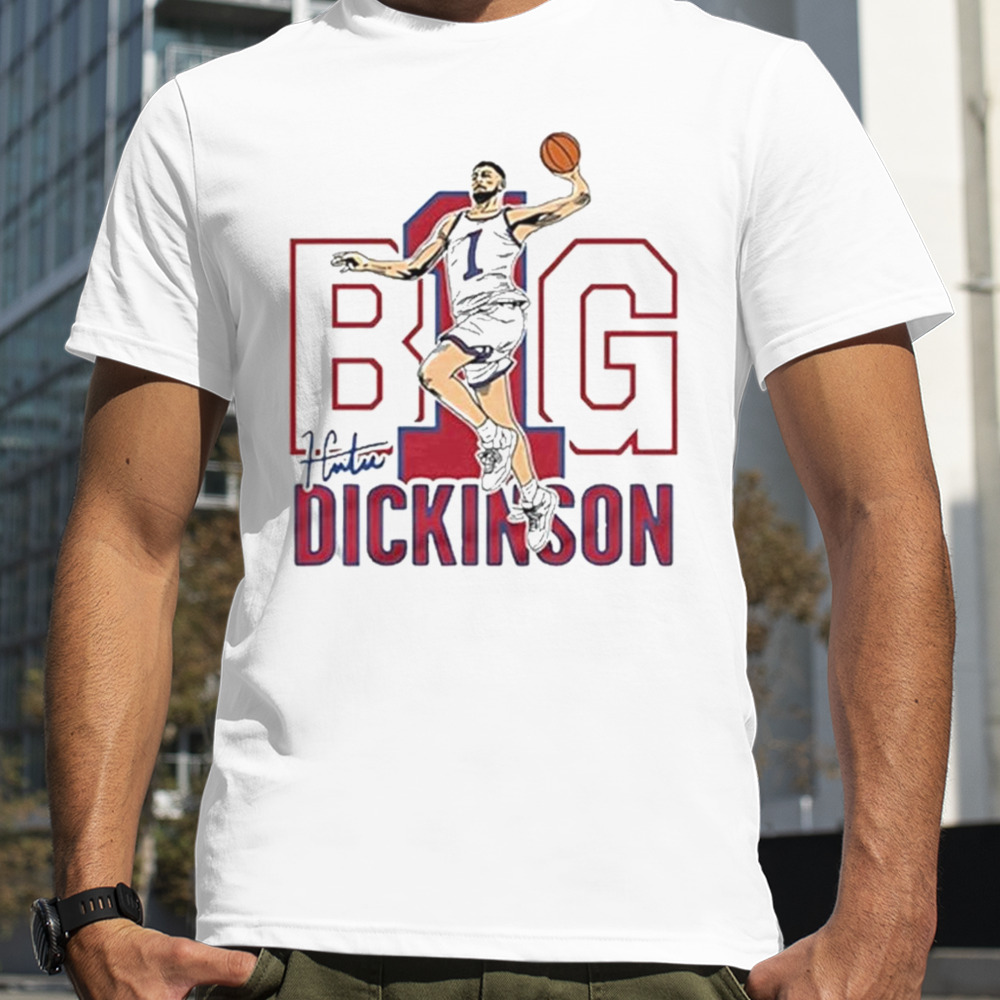 Kansas Basketball Hunter Big Dickinson Signature T-shirt