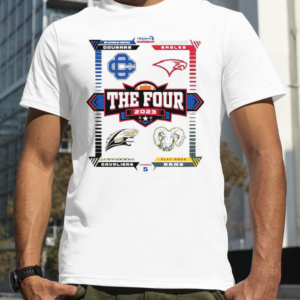 MHSAA championships the four 2023 division 5 teams shirt