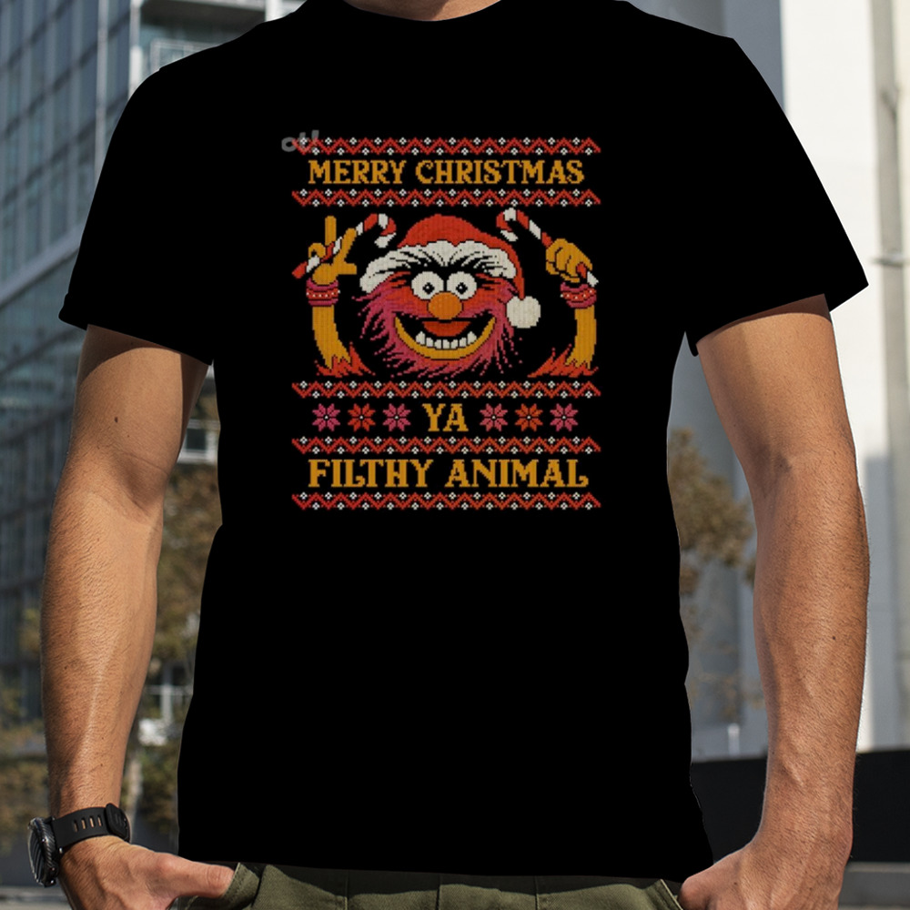 Muppet Merry Christmas Ya Filthy Animal ugly Christmas shirt