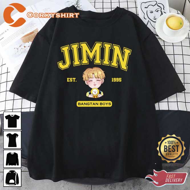 Park Jimin Chibi Cute Vintage Bangtan Boys BTS Unisex T-Shirt