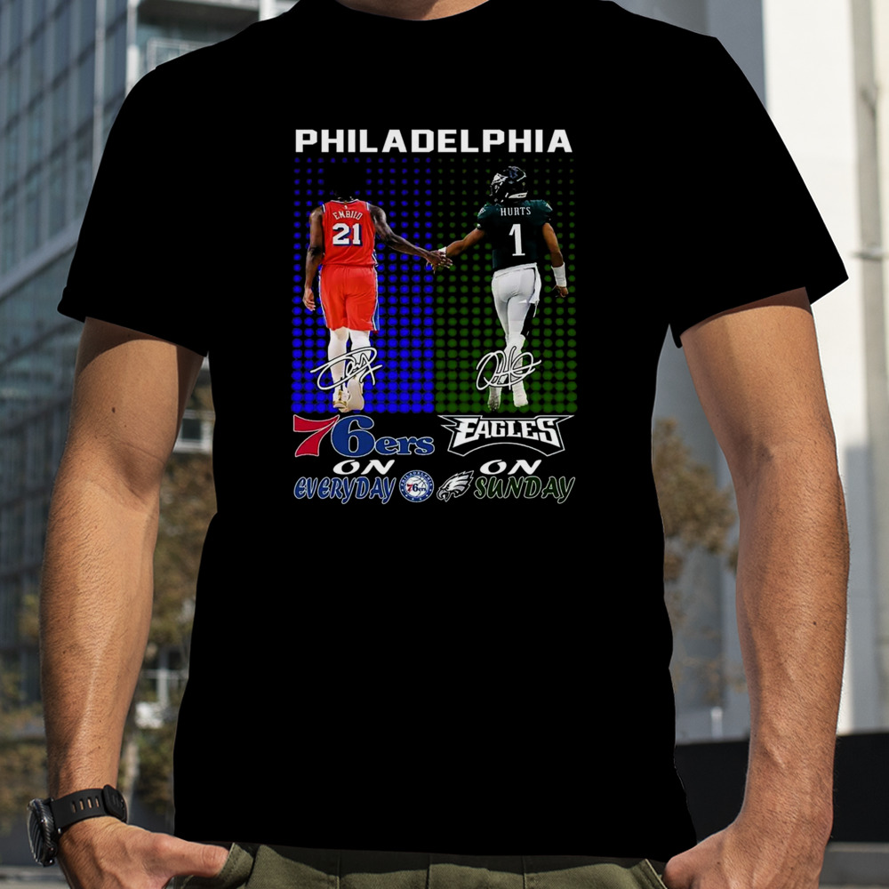 Philadelphia 76ers On Everyday Philadelphia On Sunday T-Shirt