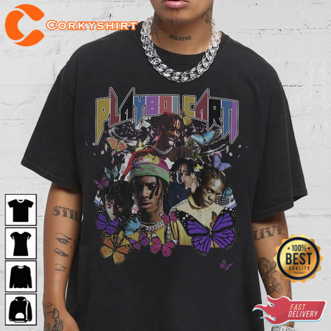 Playboi Carti Streetwear Gifts Shirt V1 Hip Hop 90s