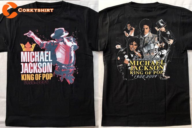 Remembering Michael Jackson King Of Pop Legend 1958 - 2009 Pop Music Icon Shirt