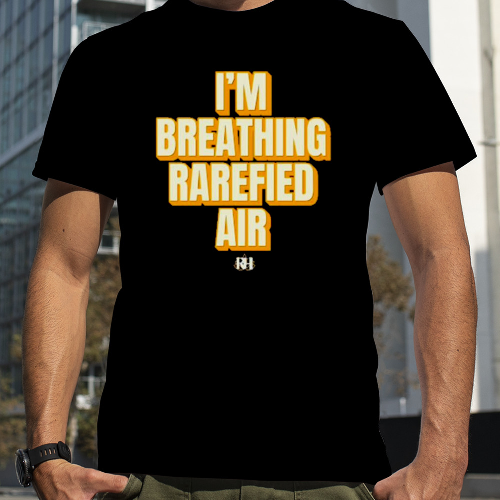 Richard Holliday I’m breathing rarefied air blue shirt