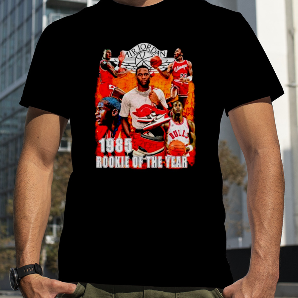 Rookie Michael Jordan NBA 1985 rookie of the year shirt