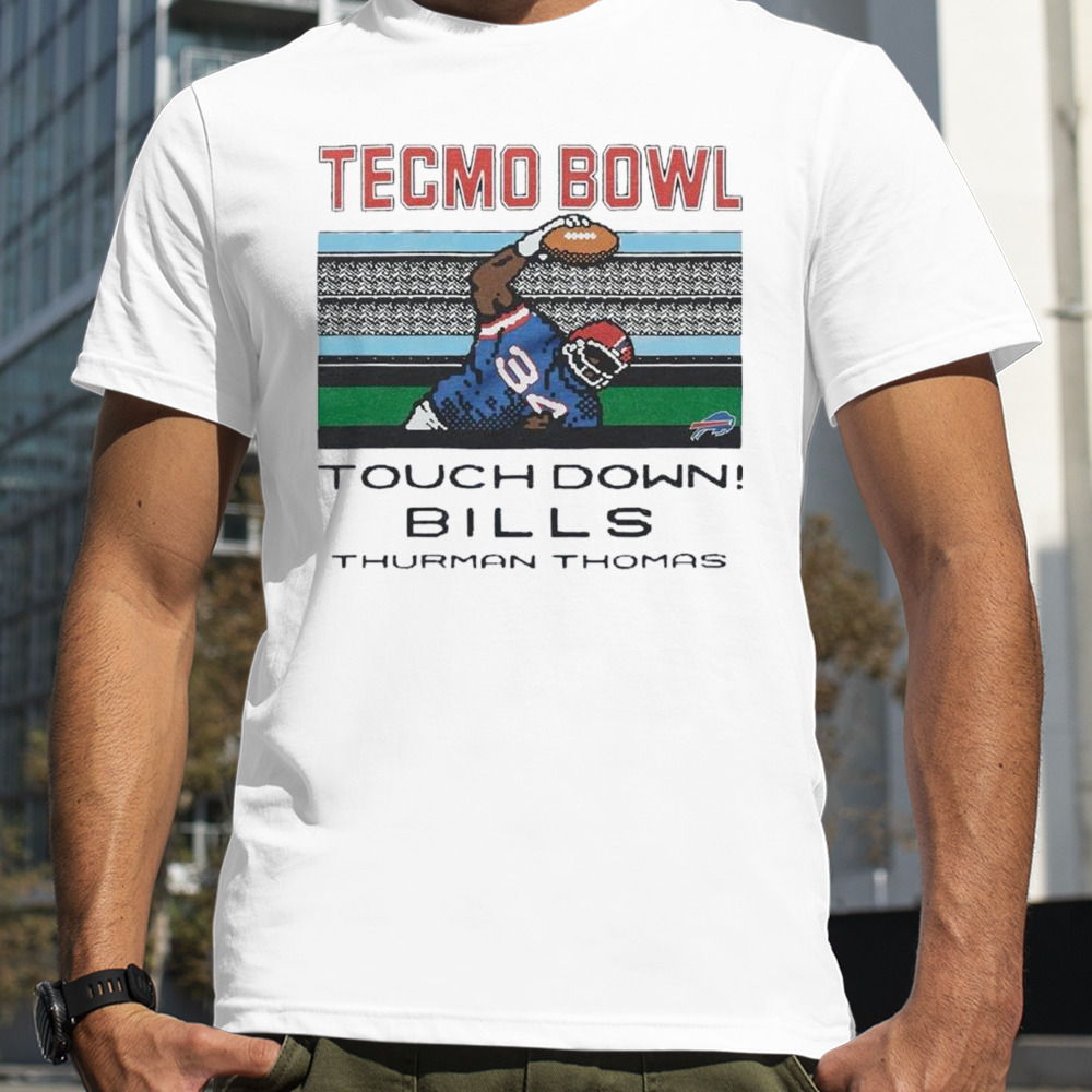 Tecmo Bowl touchdown Bills Thurman Thomas shirt