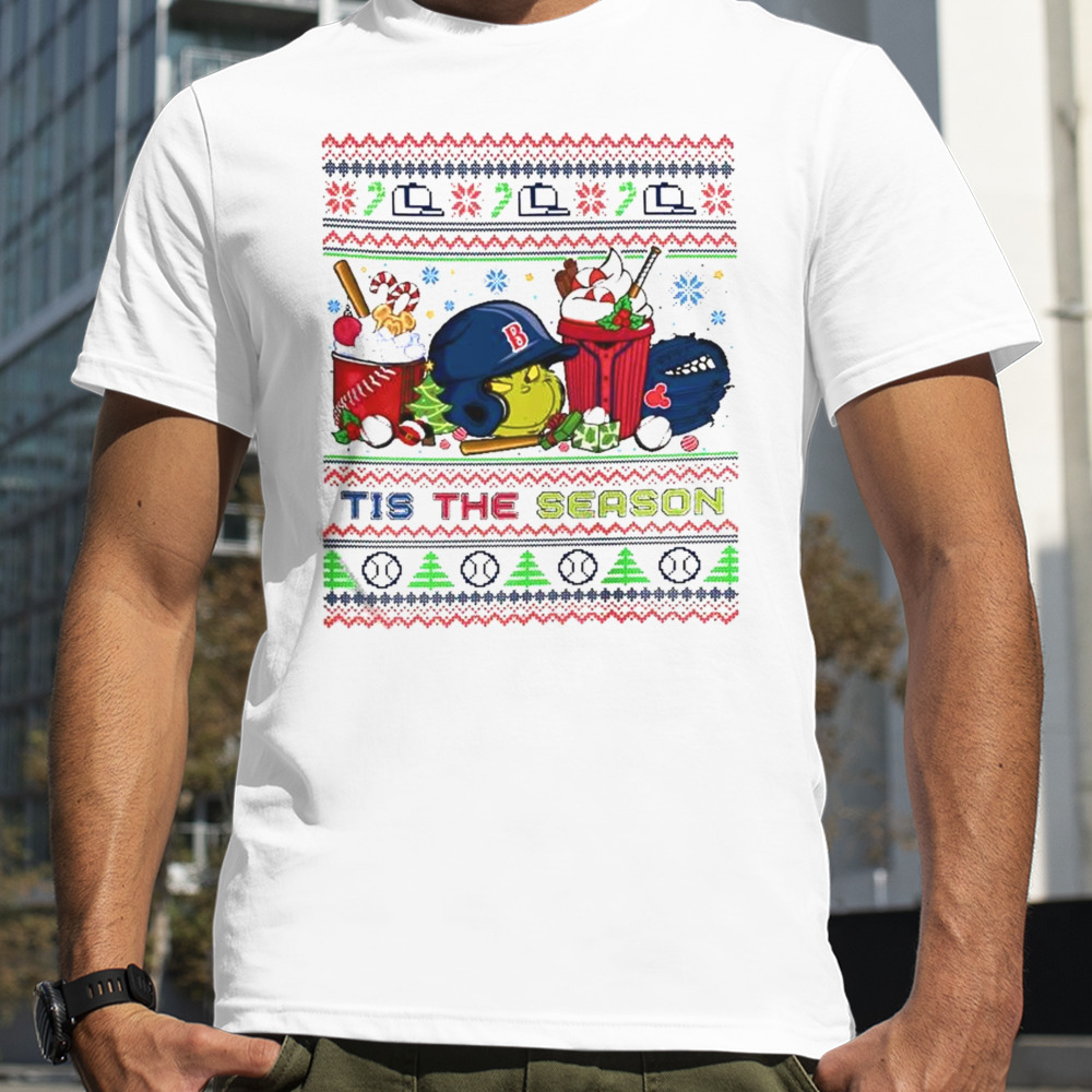 The Grinch Boston Red Sox Tis The Damn Season Ugly Christmas T-shirt