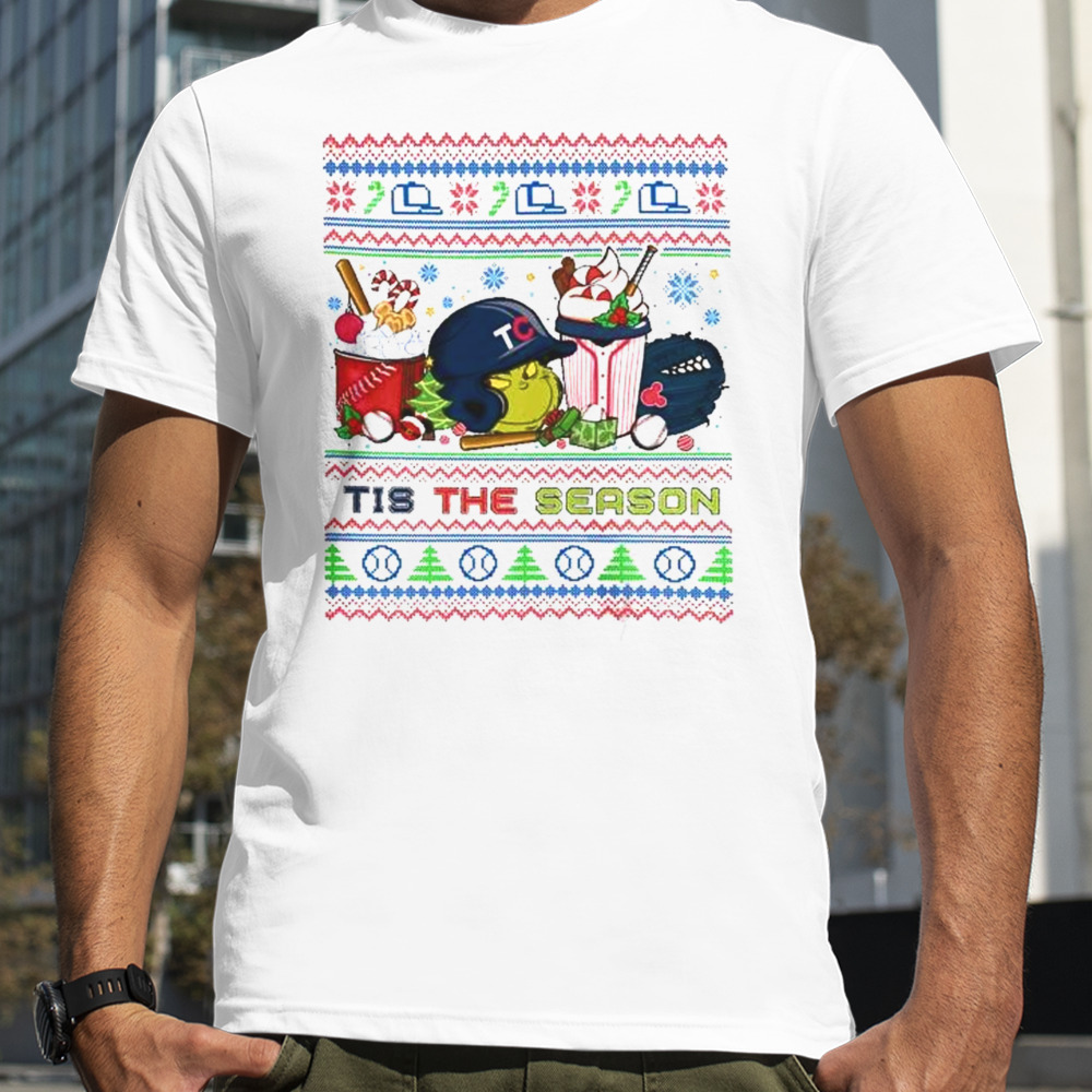 The Grinch Minnesota Twins Tis The Damn Season Ugly Christmas T-Shirt