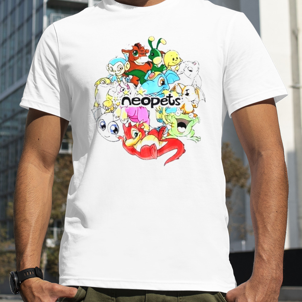 2023 Neopets Group Boyfriend Fit Girls T-shirt