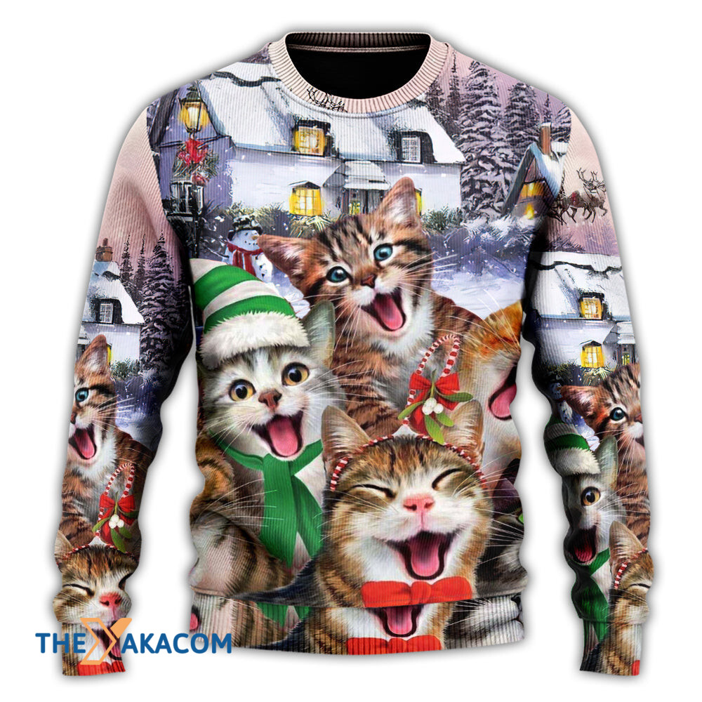 Christmas Cat I'm The Only One You Need Gift For Lover Ugly Christmas Sweater