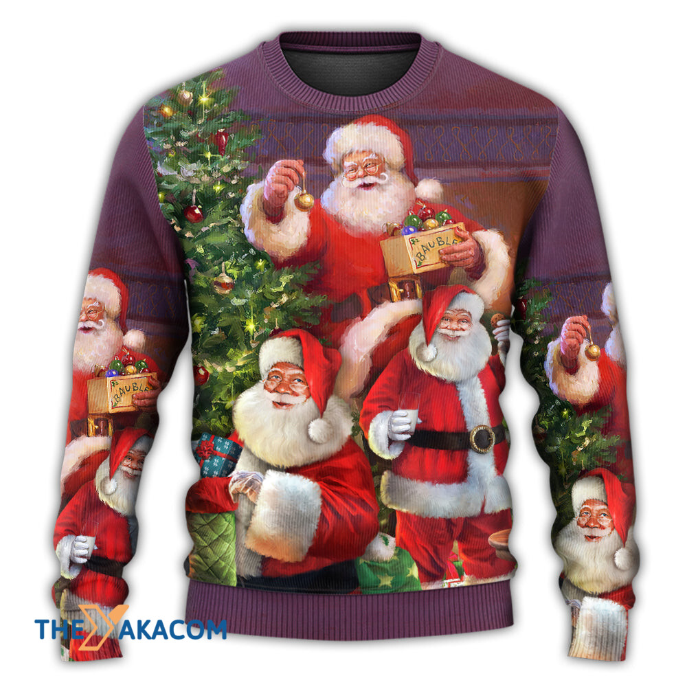 Christmas Funny Santa Claus Gift For Xmas So Happy Gift For Lover Ugly Christmas Sweater