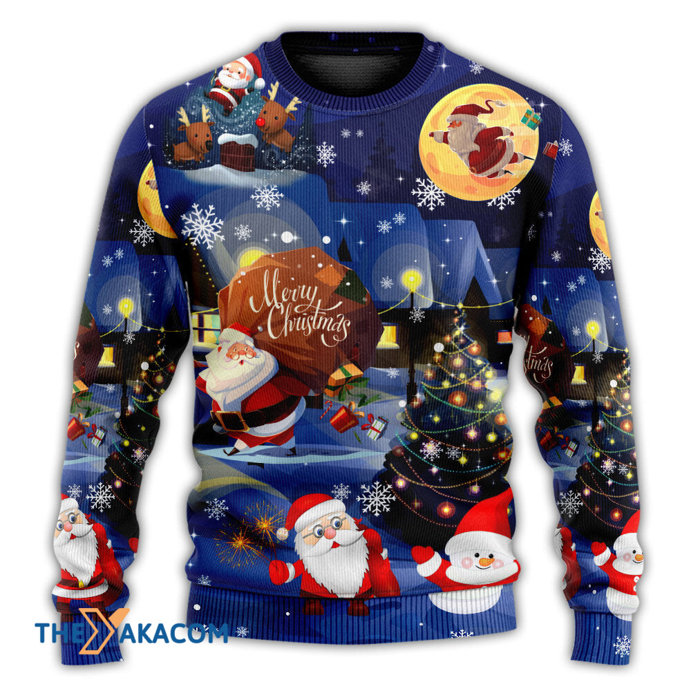 Christmas Love Santa And Gifts Gift For Lover Ugly Christmas Sweater