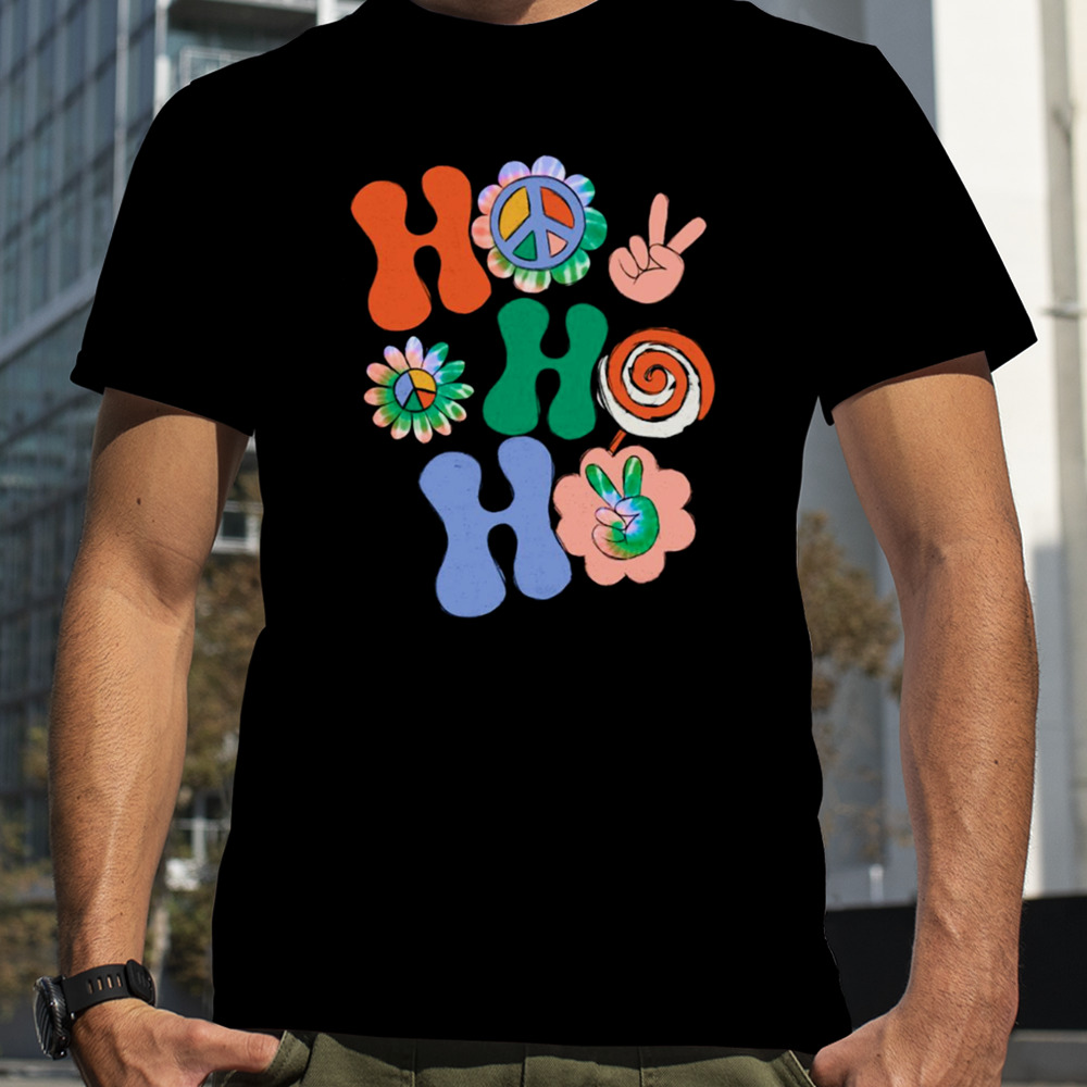 Hippie Ho Ho Ho Christmas Peace shirt