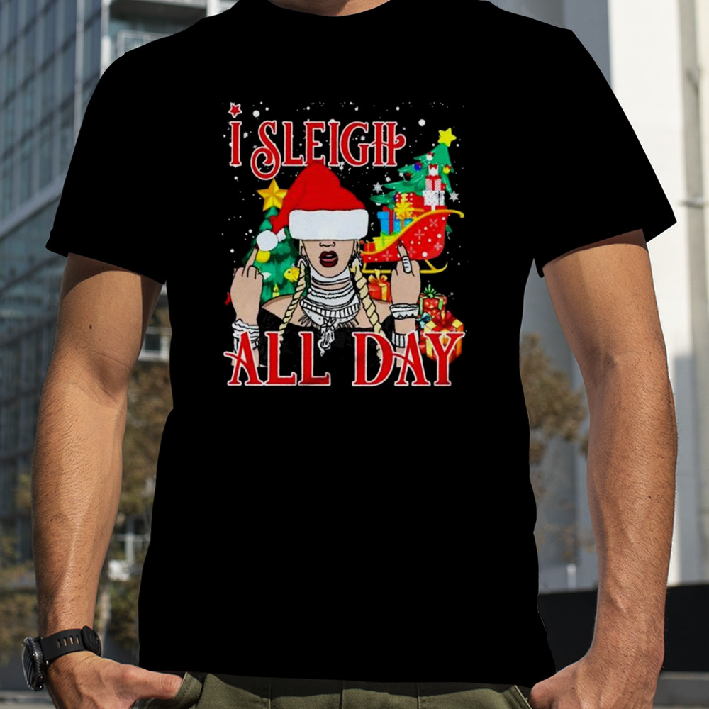 I Sleigh All Day Merry Christmas T-shirt