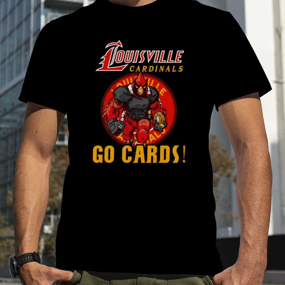 Louisville Cardinals Mascot Go Cards Shirt